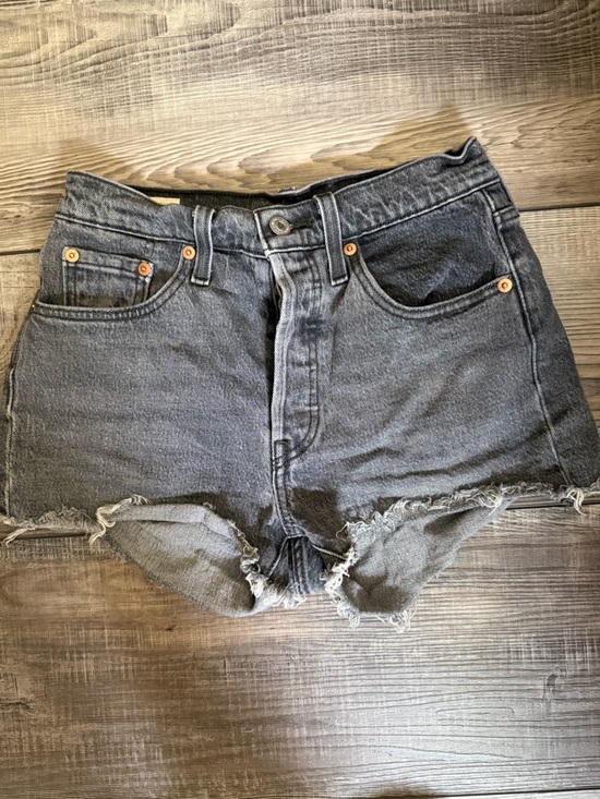 Levi's Pants - Levi’s 501 High-Waist Frayed Hem Denim Shorts